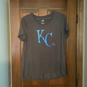Size XL dark gray Kansas City Royals t-shirt